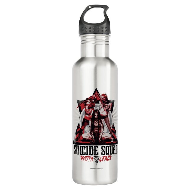 Suicide Squad | Pretty Crazy Squad Girls Water Bottle (Front)