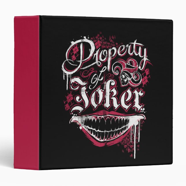 Suicide Squad | Property of Joker 3 Ring Binder (Front/Spine)