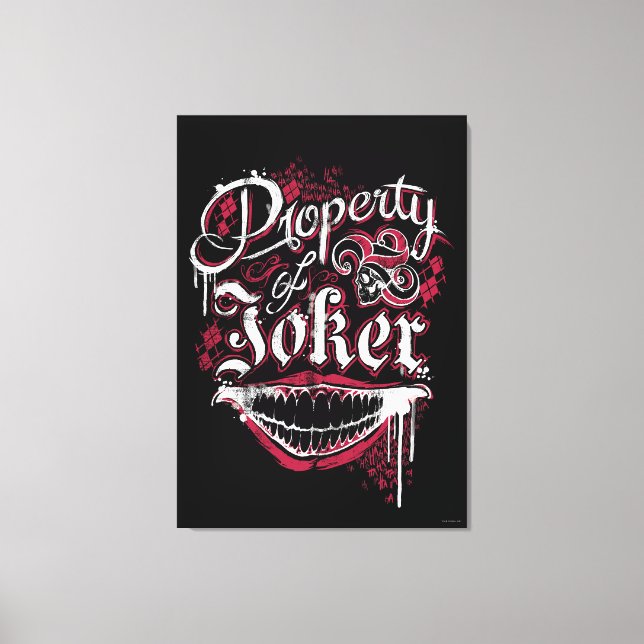 Suicide Squad | Property of Joker Canvas Print (Front)