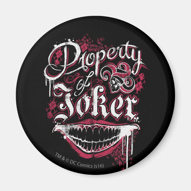 Suicide Squad | Property of Joker Magnet (Front)