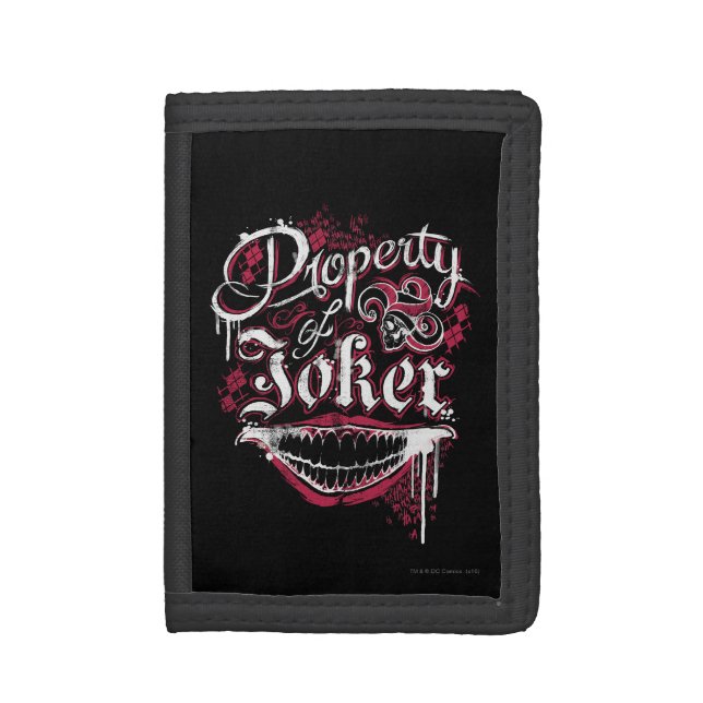 Suicide Squad | Property of Joker Tri-fold Wallet (Front Vertical)