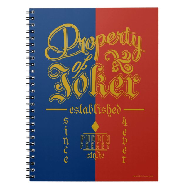 Suicide Squad | Puddin Freaky Notebook (Front)
