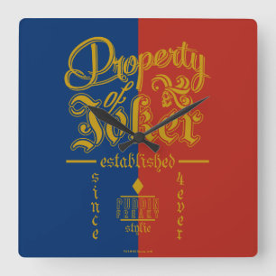 Suicide Squad Puddin Freaky Square Wall Clock