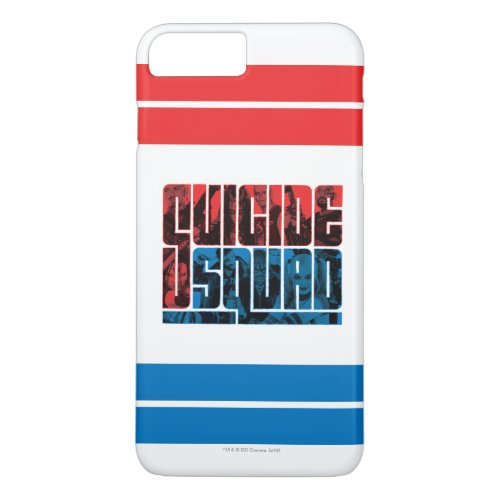 Suicide Squad  Red and Blue Logo iPhone 8 Plus7 Plus Case