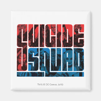 Suicide Squad | Red and Blue Logo Magnet