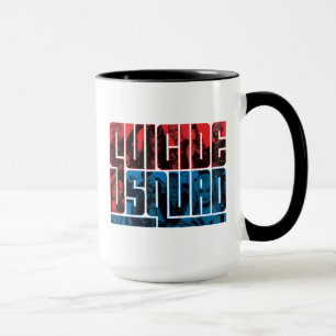 Suicide Squad Red and Blue Logo Mug