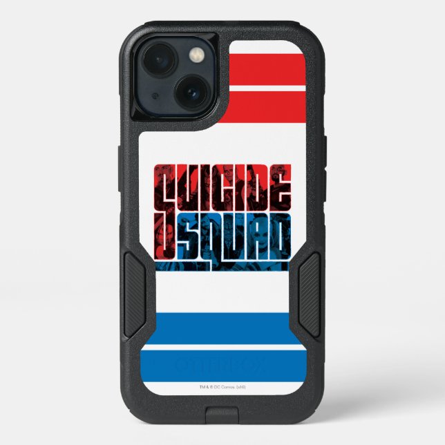 Suicide Squad | Red and Blue Logo Otterbox iPhone Case (Back)