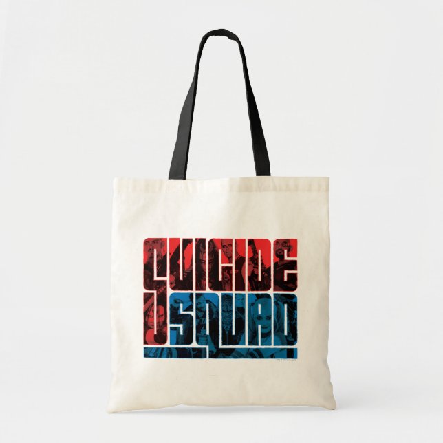 Suicide Squad | Red and Blue Logo Tote Bag (Front)