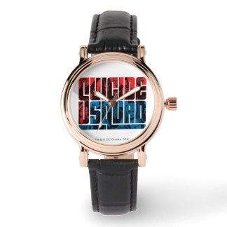 Suicide Squad | Red and Blue Logo Watch