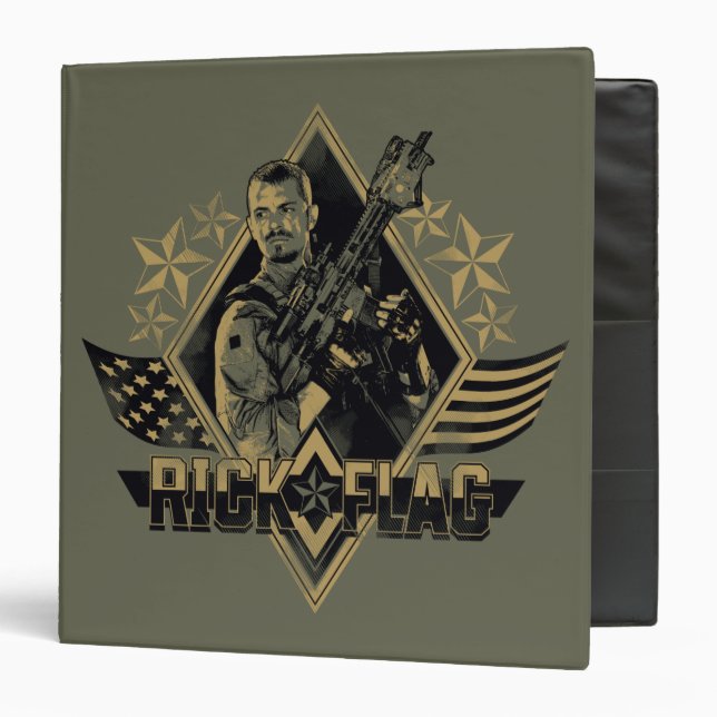Suicide Squad | Rick Flag Badge Binder (Front/Inside)