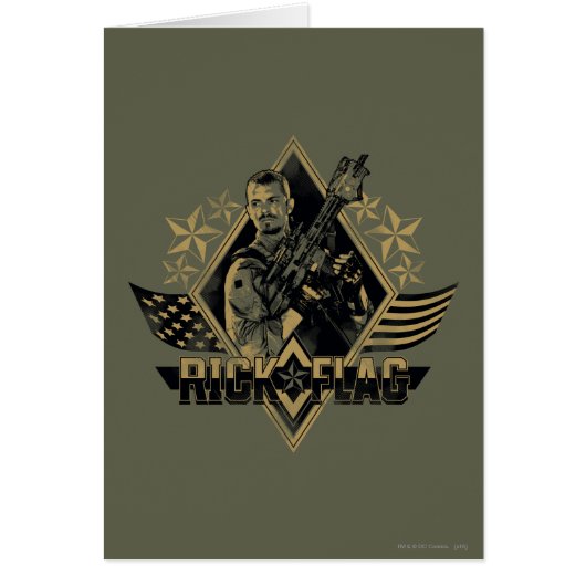 Suicide Squad | Rick Flag Badge Cards (Front)
