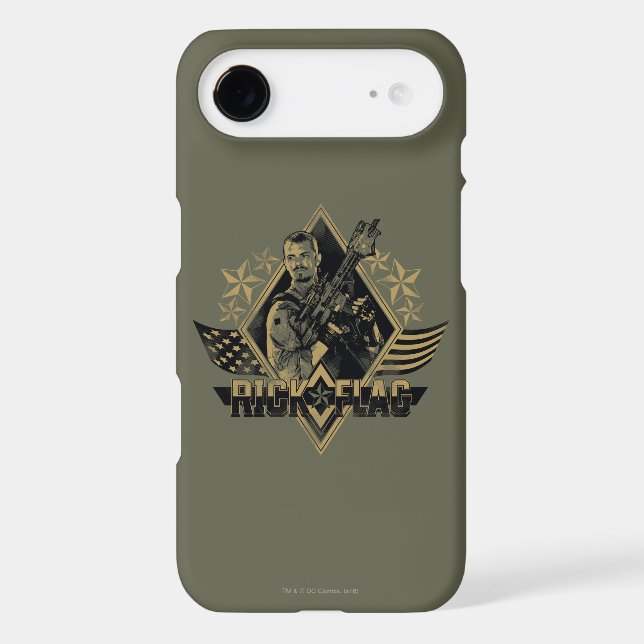 Suicide Squad | Rick Flag Badge Case-Mate iPhone Case (Back)