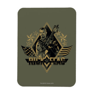 Suicide Squad Rick Flag Badge Magnet