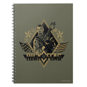 Suicide Squad   Rick Flag Badge Notebook