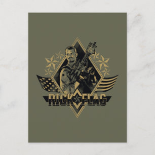 Suicide Squad   Rick Flag Badge Postcard