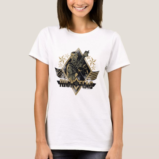 Suicide Squad | Rick Flag Badge T-Shirt (Front)