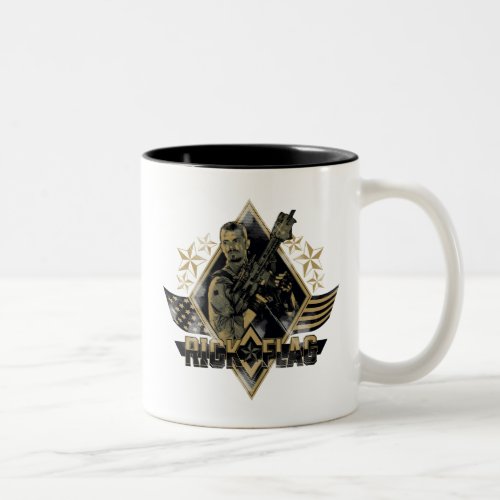 Suicide Squad  Rick Flag Badge Two_Tone Coffee Mug