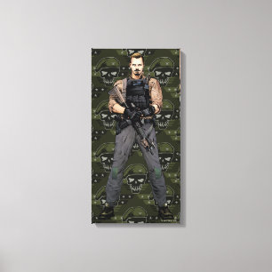 Suicide Squad Rick Flag Comic Book Art Canvas Print