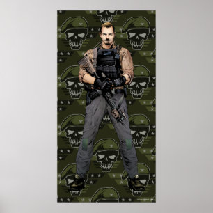 Suicide Squad Rick Flag Comic Book Art Poster