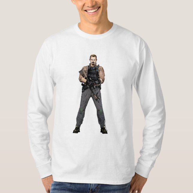 Suicide Squad | Rick Flag Comic Book Art T-Shirt (Front)