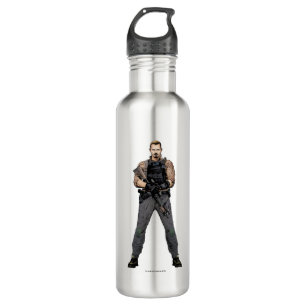 Suicide Squad   Rick Flag Comic Book Art Water Bottle