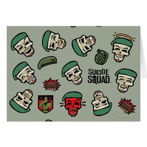 Suicide Squad  Rick Flag Emoji Pattern