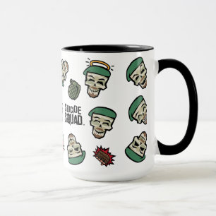 Suicide Squad Rick Flag Emoji Pattern Mug