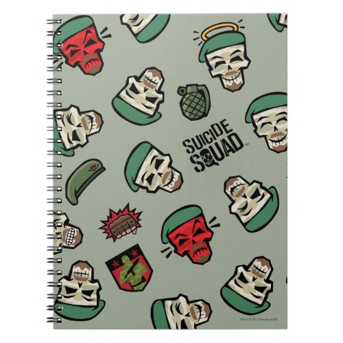 Suicide Squad  Rick Flag Emoji Pattern Notebook