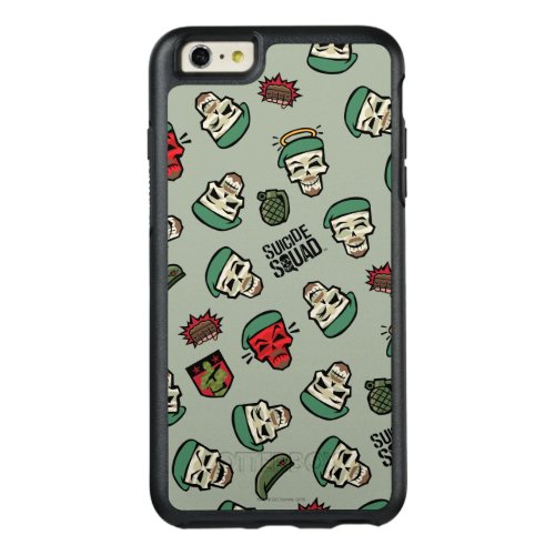 Suicide Squad  Rick Flag Emoji Pattern OtterBox iPhone 66s Plus Case