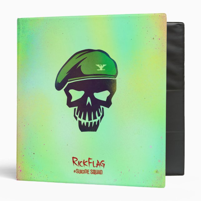 Suicide Squad | Rick Flag Head Icon Binder (Front/Inside)