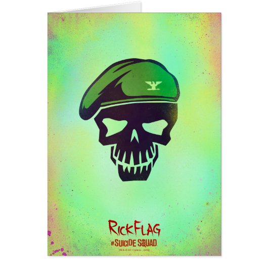 Suicide Squad | Rick Flag Head Icon Cards (Front)