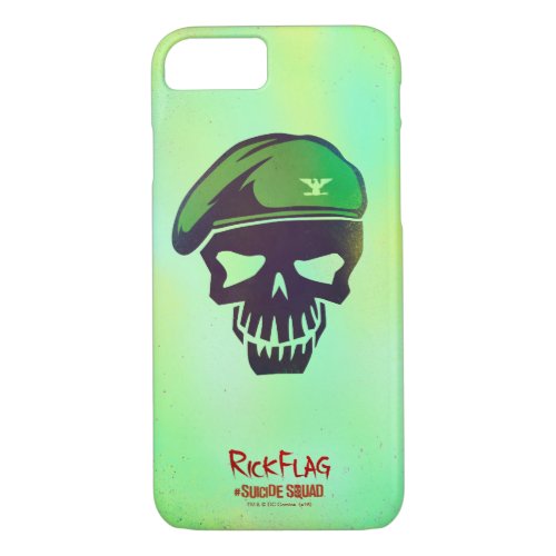 Suicide Squad  Rick Flag Head Icon iPhone 87 Case