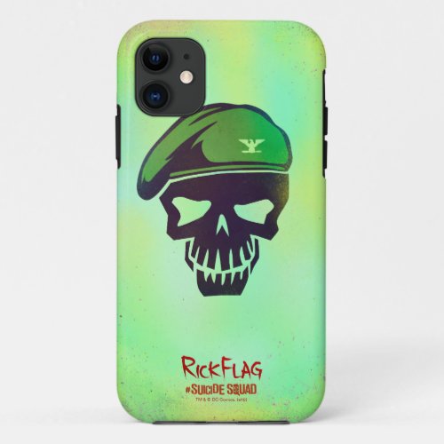 Suicide Squad  Rick Flag Head Icon iPhone 11 Case