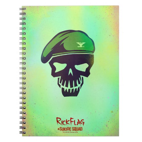 Suicide Squad  Rick Flag Head Icon Notebook