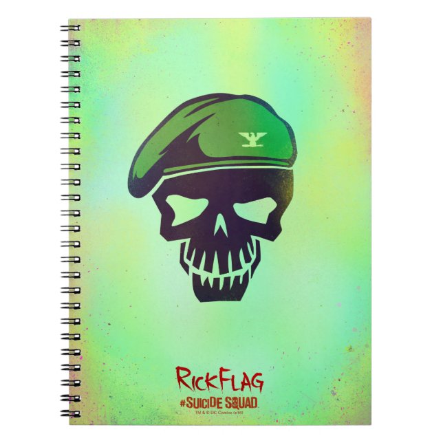 Suicide Squad | Rick Flag Head Icon Notebook (Front)