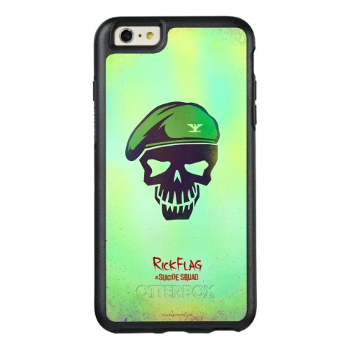 Suicide Squad  Rick Flag Head Icon OtterBox iPhone 66s Plus Case