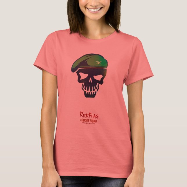 Suicide Squad | Rick Flag Head Icon T-Shirt (Front)