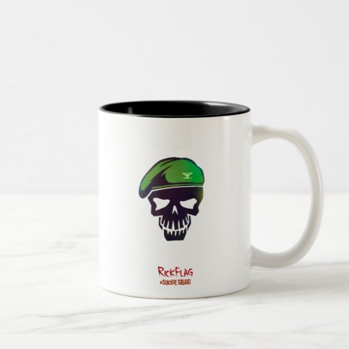 Suicide Squad  Rick Flag Head Icon Two_Tone Coffee Mug