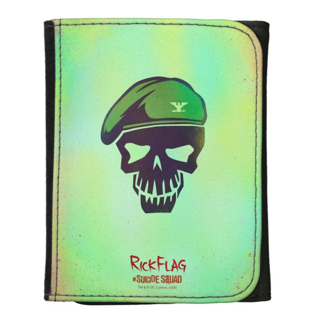Suicide Squad | Rick Flag Head Icon Wallet (Front Vertical)