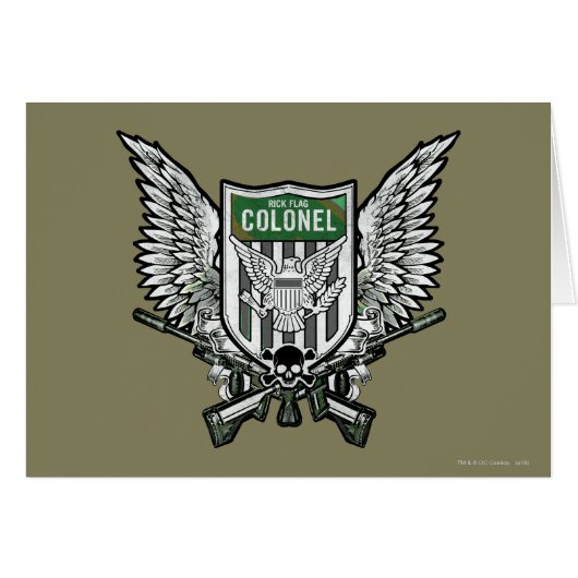 Suicide Squad | Rick Flag Winged Crest Tattoo Art Cards (Front Horizontal)
