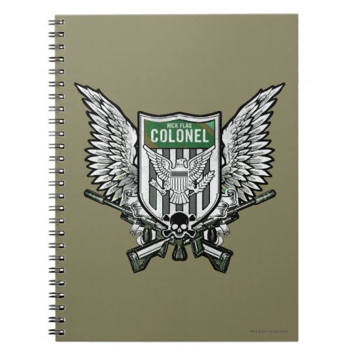 Suicide Squad  Rick Flag Winged Crest Tattoo Art Notebook