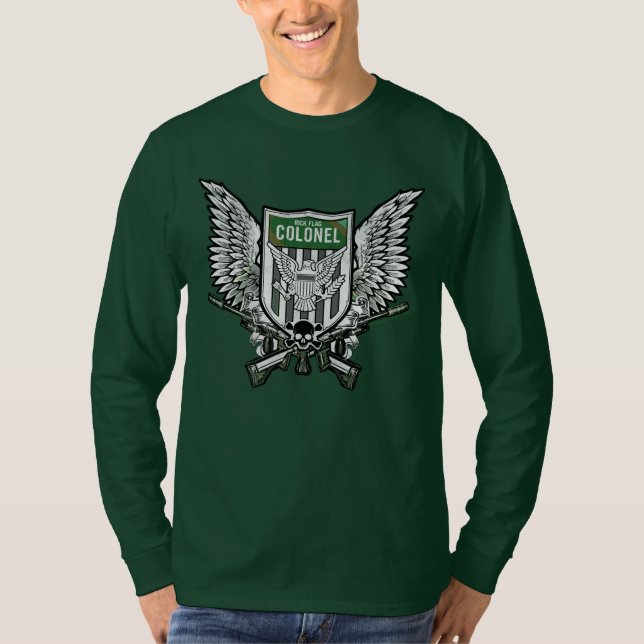 Suicide Squad | Rick Flag Winged Crest Tattoo Art T-Shirt (Front)