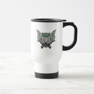Suicide Squad   Rick Flag Winged Crest Tattoo Art Travel Mug