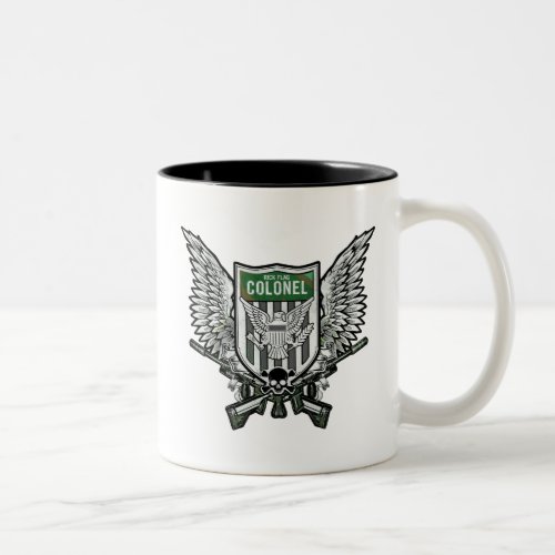 Suicide Squad  Rick Flag Winged Crest Tattoo Art Two_Tone Coffee Mug