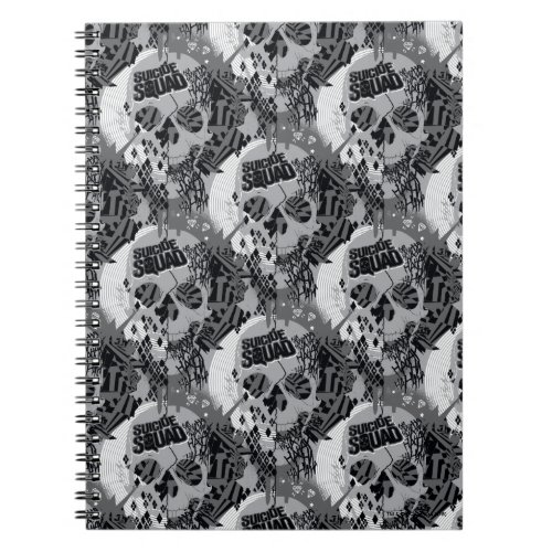 Suicide Squad  Skull Pattern Notebook