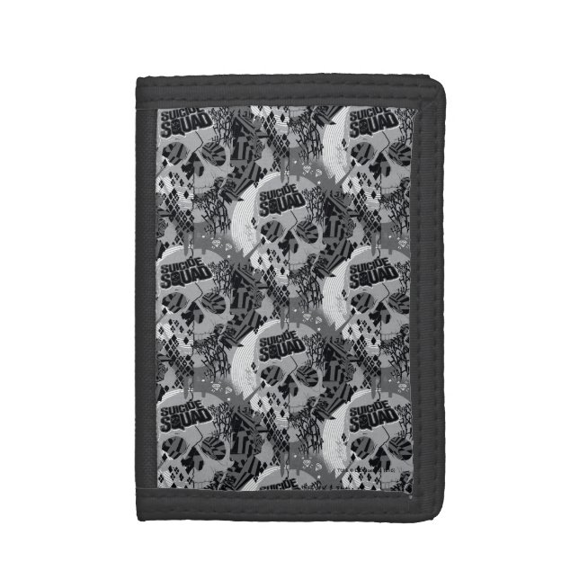 Suicide Squad | Skull Pattern Wallet (Front Vertical)