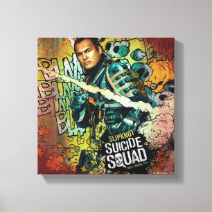 Suicide Squad Slipknot Character Graffiti Canvas Print