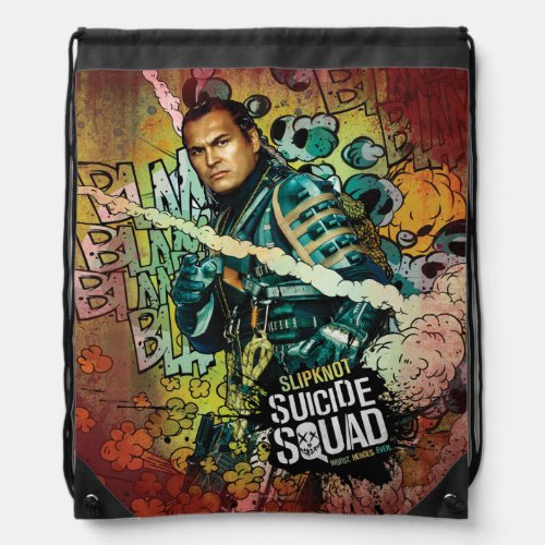 Suicide Squad  Slipknot Character Graffiti Drawstring Bag