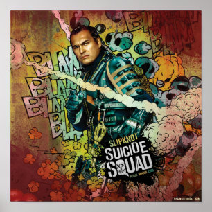 Suicide Squad Slipknot Character Graffiti Poster