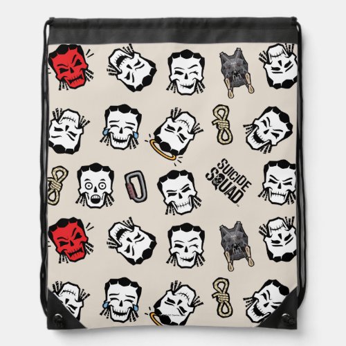 Suicide Squad  Slipknot Emoji Pattern Drawstring Bag